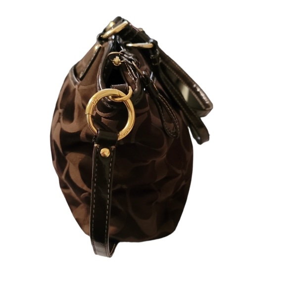 EUC Vintage Coach Signature Jacquard Satchel and Wristlet Bundle - Picture 5 of 8